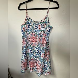CARAMELA floral, spaghetti strap dress